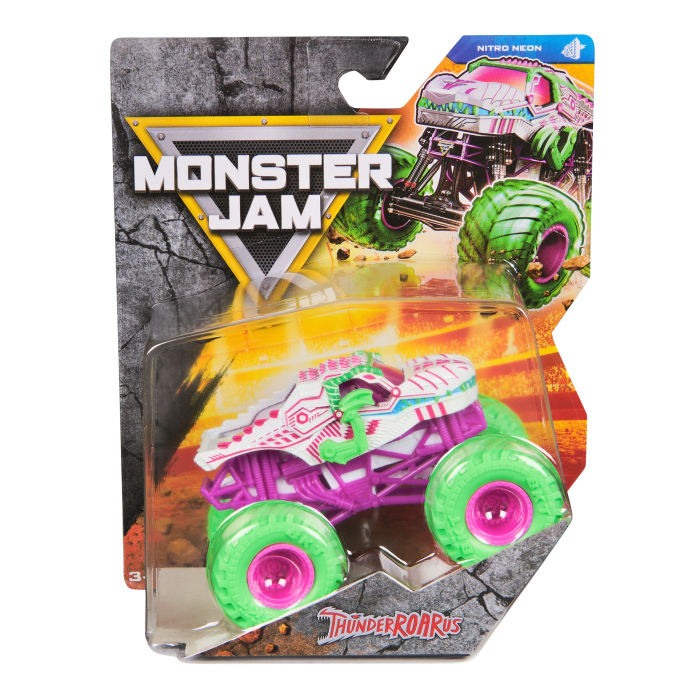 MONSTER JAM NITRO NEON MASINUTA METALICA THUNDERROARUS SCARA 1 LA 64 [1]