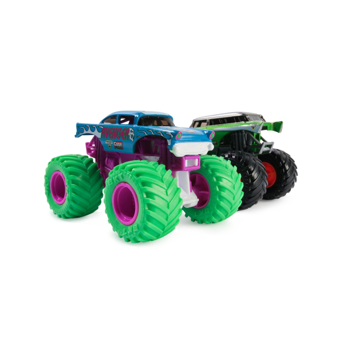 MONSTER JAM SET 2 MASINUTE METALICE AVENGER SCARA 1 LA 64 [3]
