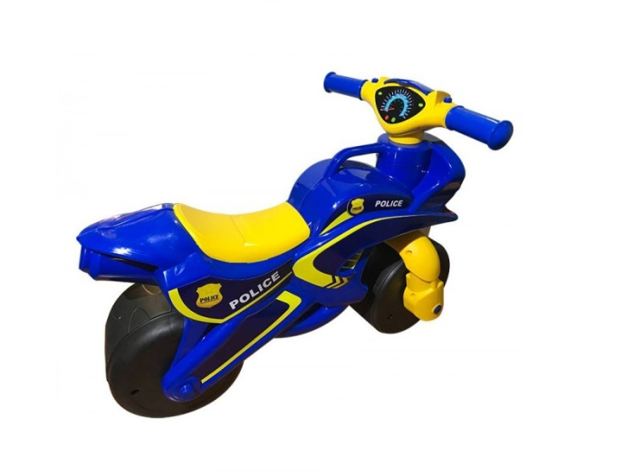 Motocicleta de impins MyKids Police Music 0139/57 Albastru Galben [2]