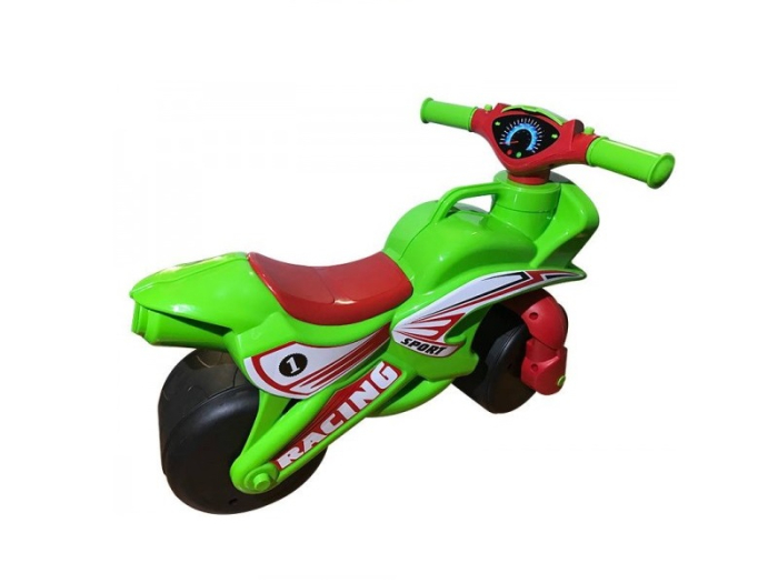 Motocicleta de impins MyKids Racing 0139/5 Verde/Rosu [2]