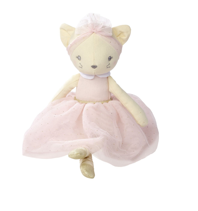 NICOTOY JUCARIE DE PLUS PISICA BALERINA ROCHITA ROZ 33CM [2]