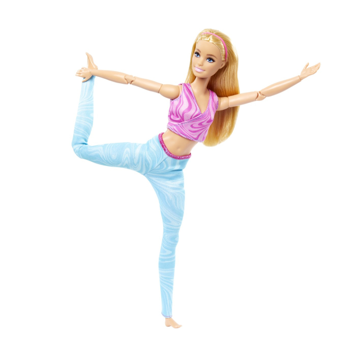 PAPUSA BARBIE MADE TO MOVE BLONDA CU TOP ROZ [4]