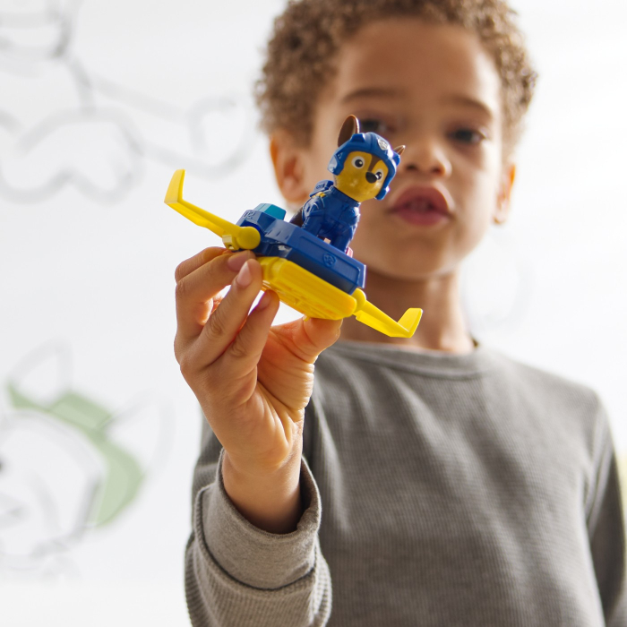 PATRULA CATELUSILOR ACTION PUPS SET VEHICUL DE SALVARE HOVERBOARD SI FIGURINA CHASE 5 CM [3]