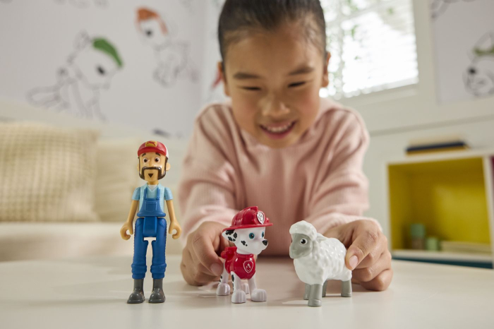 PATRULA CATELUSILOR SET 3 FIGURINE MARSHALL SI FERMIERUL AL [3]