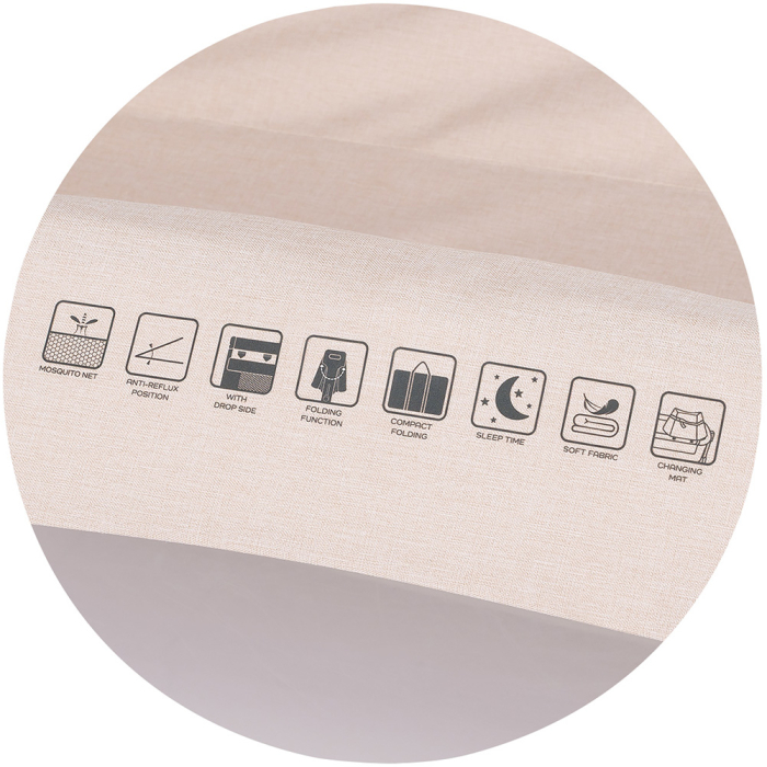 Patut co-sleeper pliabil Chipolino SleepNFold cashmere [10]