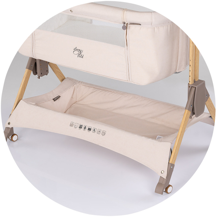 Patut co-sleeper pliabil Chipolino SleepNFold cashmere [9]