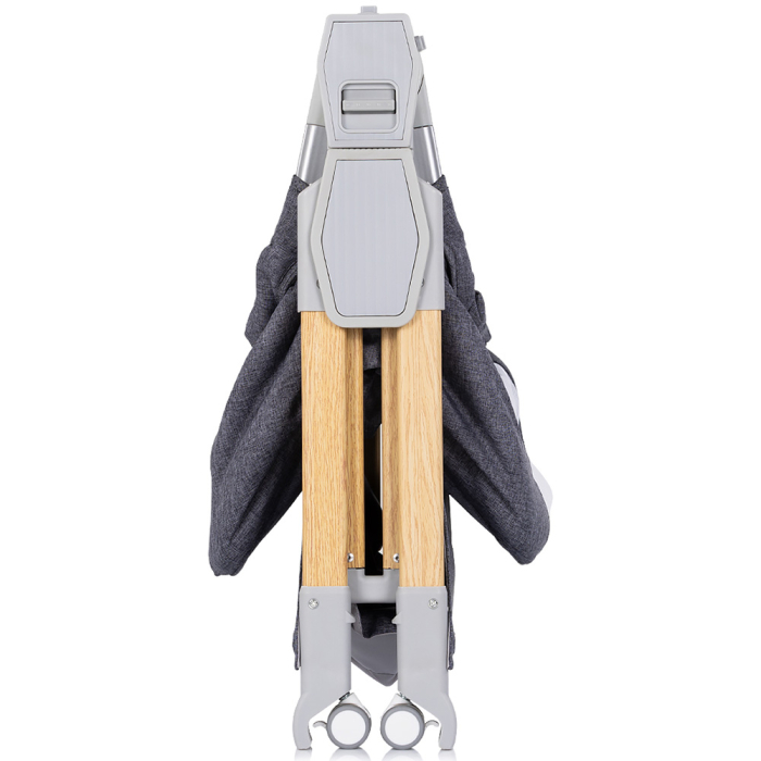 Patut co-sleeper pliabil Chipolino SleepNFold charcoal [7]