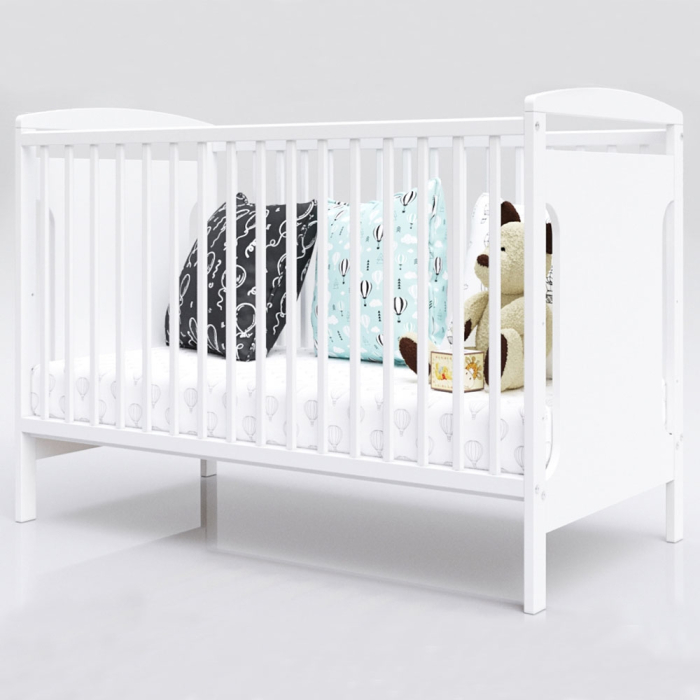 Patut copii din lemn Hubners Karly 120x60 cm alb [2]