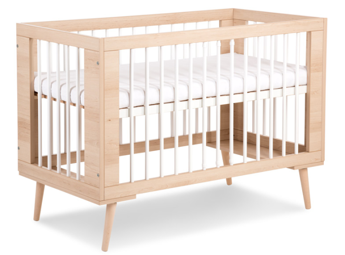 Patut copii din lemn KLUPS SOFIE Alb-Natur [1]