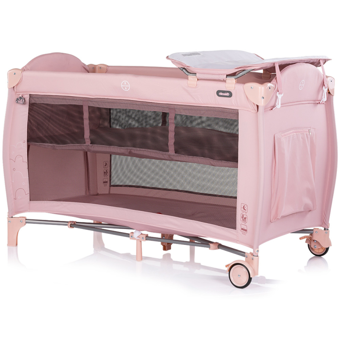 Patut pliabil Chipolino Bella powder pink [2]