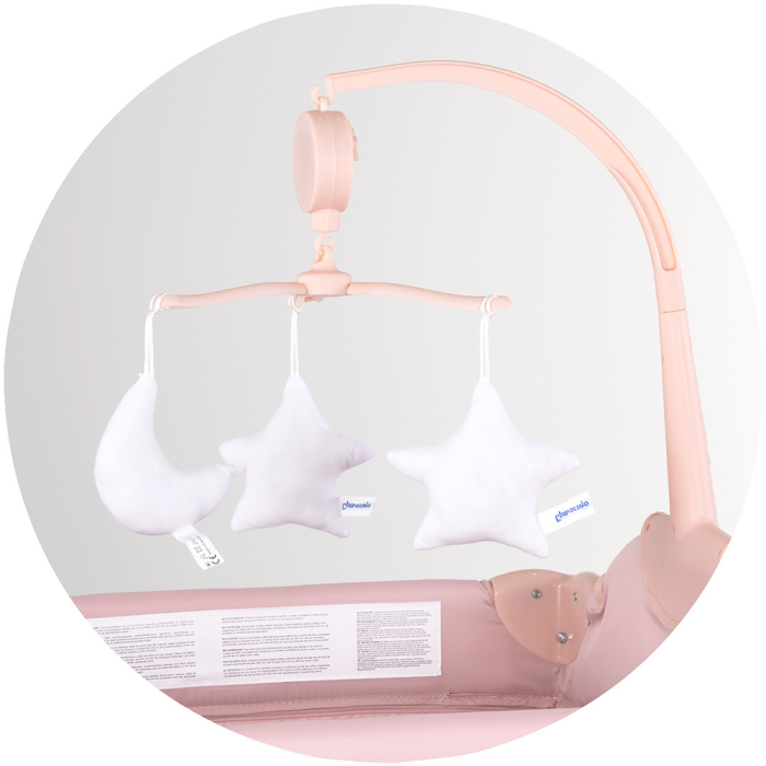 Patut pliabil Chipolino Bella powder pink [5]