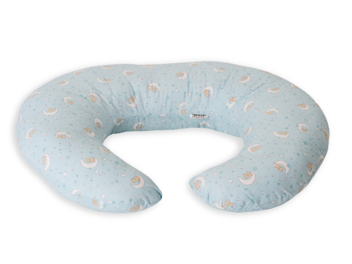 Perna De Alaptare Mica MyKids Cat On Moon Blue [2]