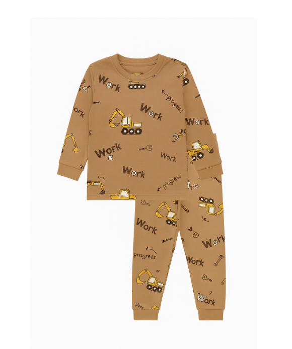 Pijama copii, bumbac fin, Utilaje [1]