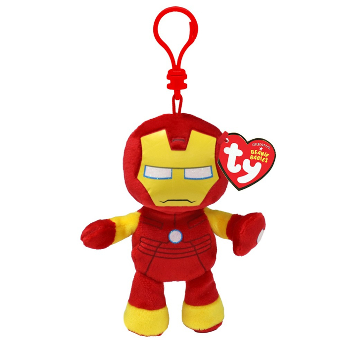 PLUS BRELOC TY 8.5CM BEANIE BABIES MARVEL IRON MAN [1]