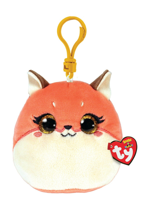 PLUS BRELOC TY 8.5CM SQUISHY BEANIES ROXIE VULPITA ROZ [1]