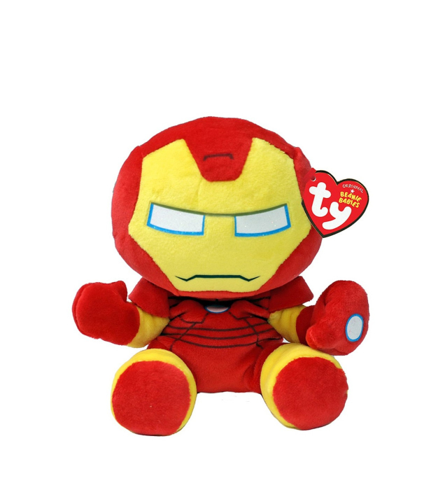 PLUS TY 15CM BEANIE BABIES SOFT MARVEL IRON MAN [1]