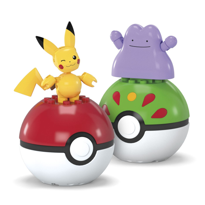 POKEMON MEGA SET DOUA BILE DITTO SI PIKACHU 42 PIESE [2]