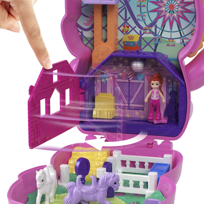 POLLY POCKET SET GENTUTA ANIMALUT PONEI LA RODEO CU ACCESORII [7]