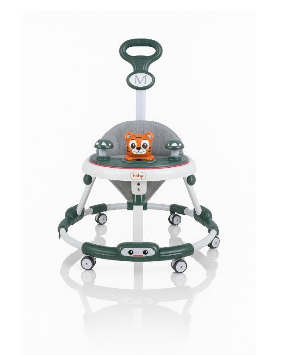 Premergator, Bubu-Still®, 3 in 1, roti din silicon, muzical, cu control parental, +6 luni, Leut, Verde [1]