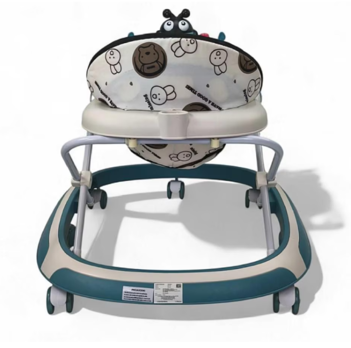 Premergator, Roti din silicon, muzical, cu control parental, +6 luni, Buburuza, Albastru [4]