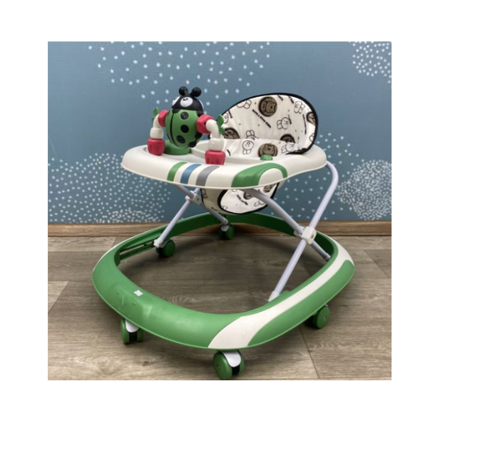 Premergator, Roti din silicon, muzical, cu control parental, +6 luni, Buburuza, Verde [3]