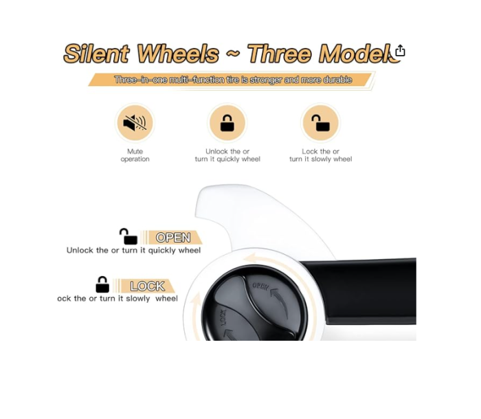 Premergator si Antemergator, 3 in 1, functie si de scaun de masa, reglabil pe inaltime, cu roti de silicon, muzical, Negru [4]