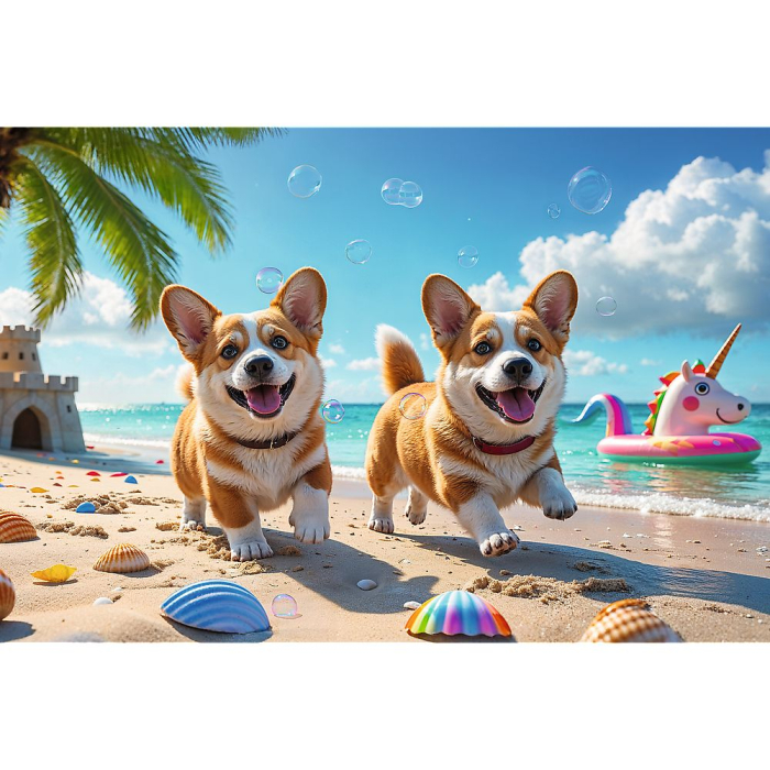 PUZZLE TREFL 100 CATEL CORGI [2]