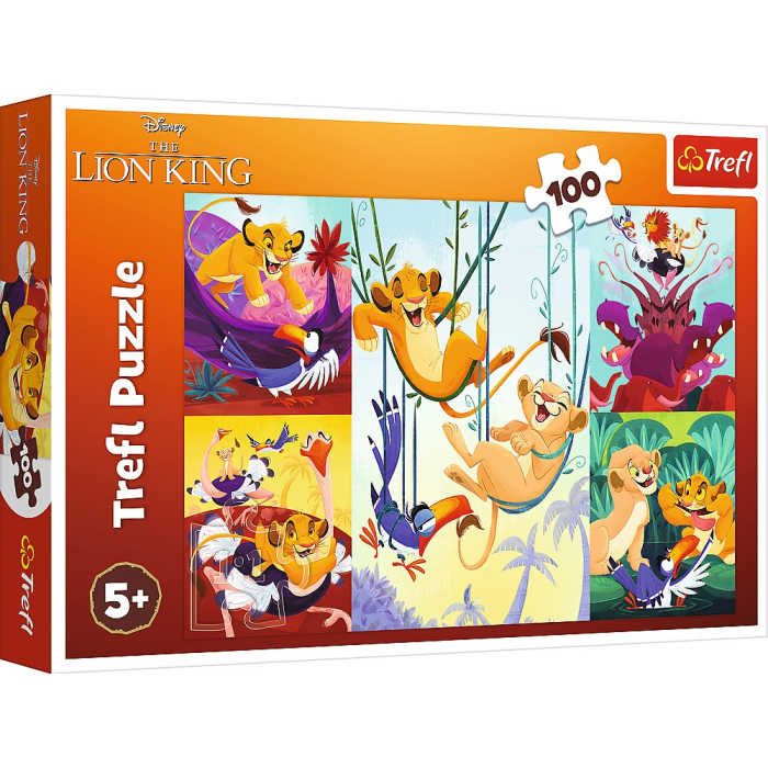 PUZZLE TREFL 100 DISNEY CURAJOSUL REGE LION [1]