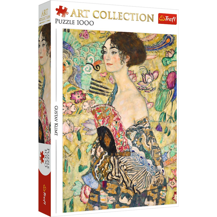 PUZZLE TREFL 1000 ART COLLECTION GUSTAV KLIMT DOAMNA CU EVANTAI [1]