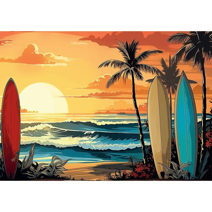 PUZZLE TREFL 1000 COLECTIA SUA APUS DE SOARE PENTRU SURF POSTER INCLUS [2]