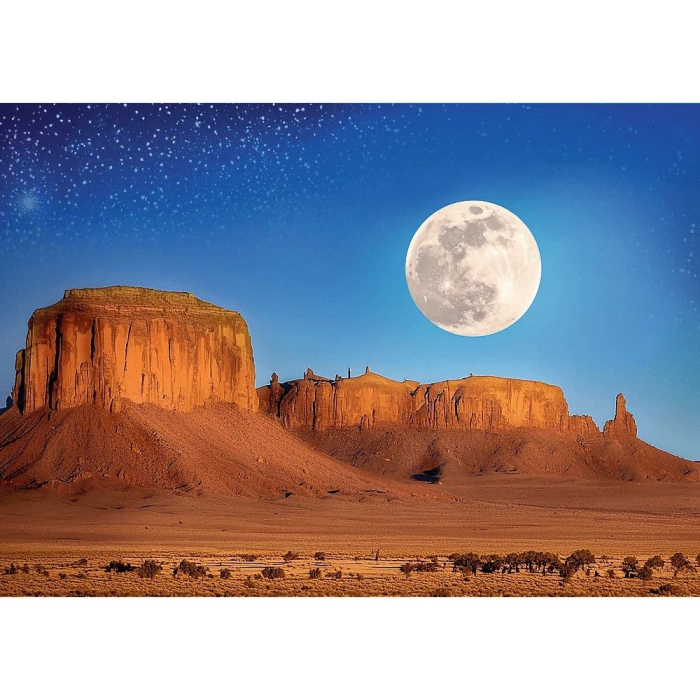 PUZZLE TREFL 1000 COLECTIA SUA LUNA IN DESERT POSTER INCLUS [2]