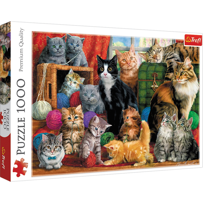 PUZZLE TREFL 1000 INTALNIREA PISICUTELOR [1]