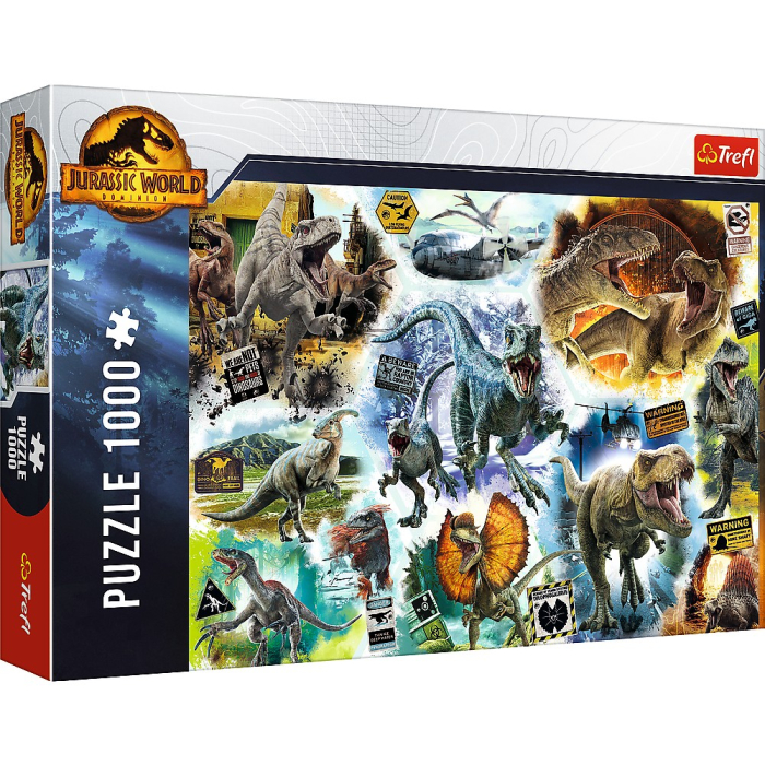 PUZZLE TREFL 1000 JURASSIC WORLD PE URMELE DINOZAURILOR [1]