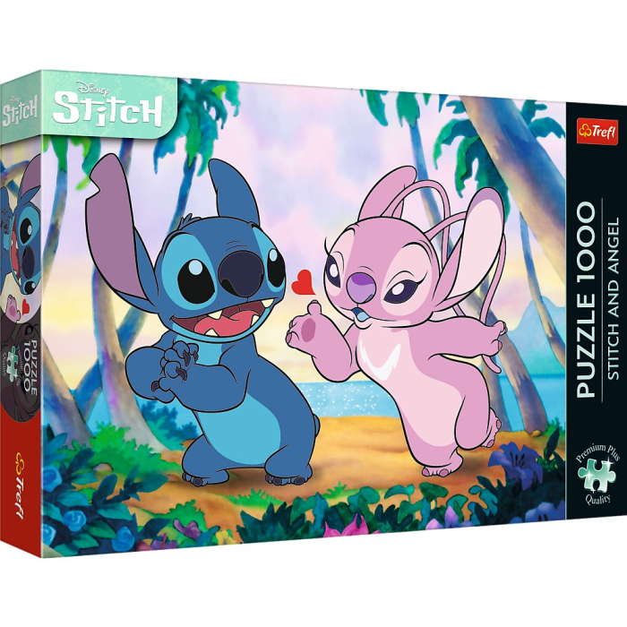 PUZZLE TREFL 1000 PREMIUM PLUS DISNEY LILO SI STITCH ANGEL SI STITCH LA PLIMBARE [1]