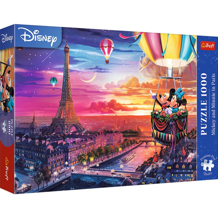 PUZZLE TREFL 1000 PREMIUM PLUS DISNEY MICKEY SI MINNIE IN PARIS [1]