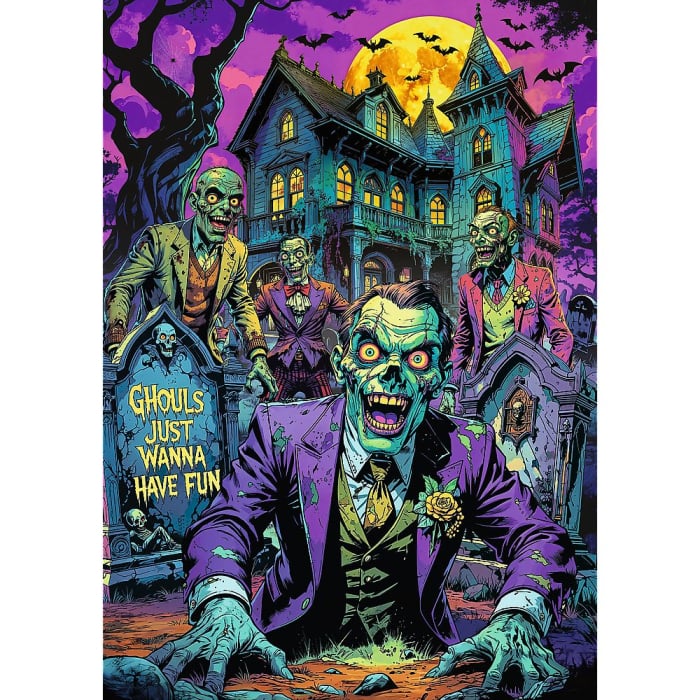 PUZZLE TREFL 1000 PREMIUM PLUS SALA GROAZEI ZOMBI [2]