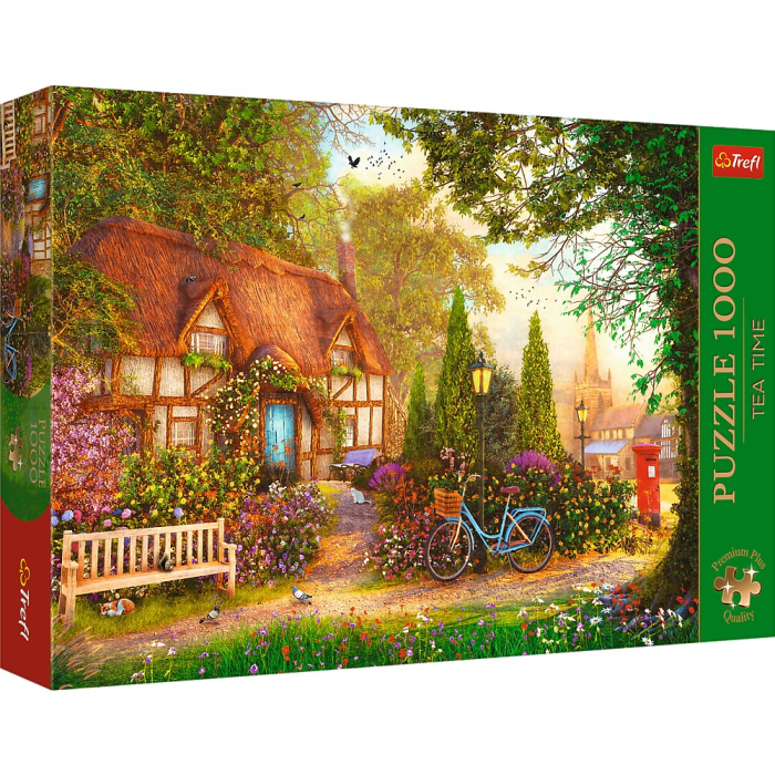PUZZLE TREFL 1000 PREMIUM PLUS TEA TIME CABANA CU STUF [1]