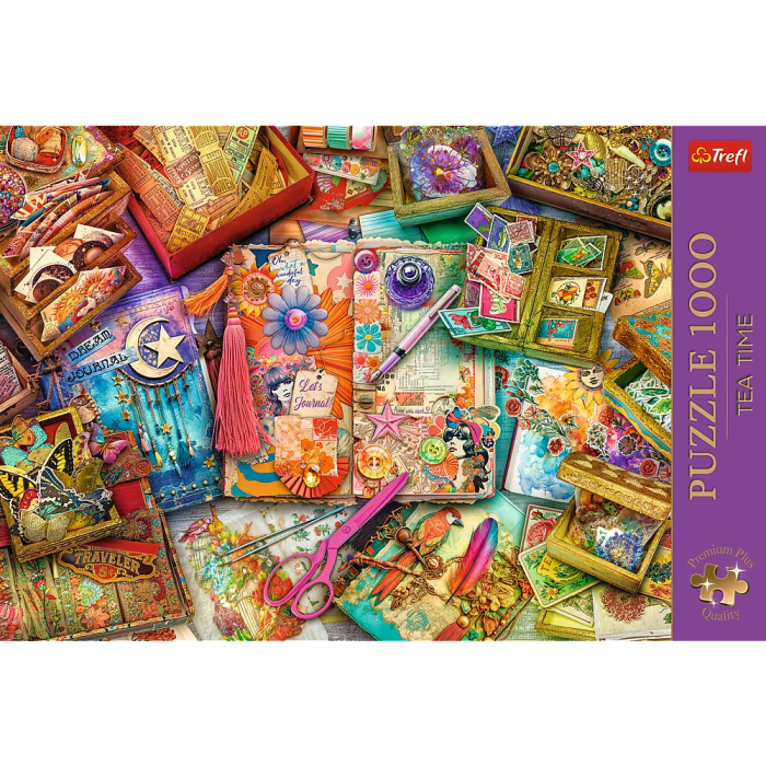PUZZLE TREFL 1000 PREMIUM PLUS TEA TIME UN BIROU PLIN DE INSPIRATIE [3]