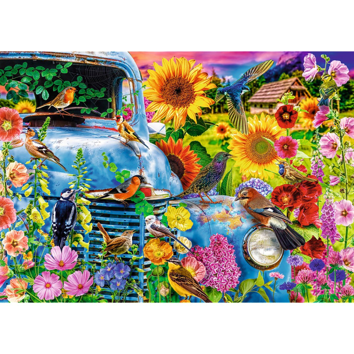 PUZZLE TREFL 1000 PREMIUM PLUS TEA TIME VIATA LA TARA PASARI CANTATOARE [2]