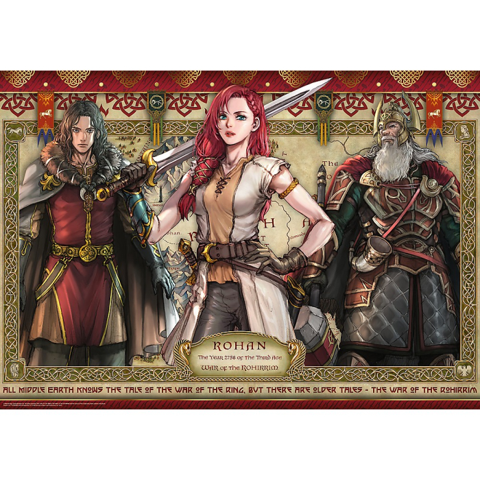 PUZZLE TREFL 1000 STAPANUL INELELOR RAZBOIUL ROHIRRIMILOR [2]