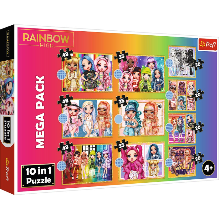 PUZZLE TREFL 10IN1 RAINBOW HIGH PAPUSILE FASHION [1]