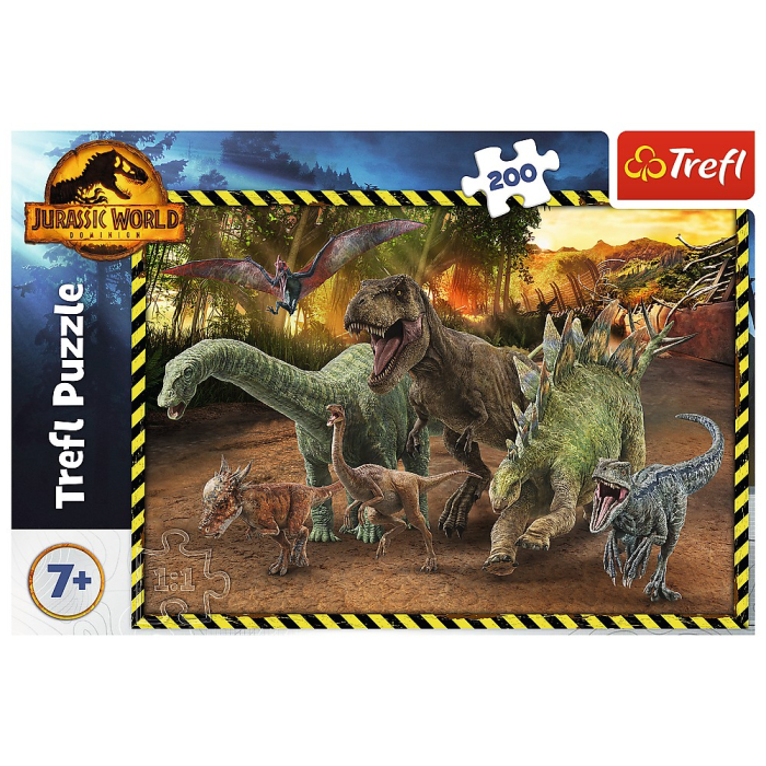 PUZZLE TREFL 200 JURASSIC WORLD IN PARCUL JURASSIC [3]