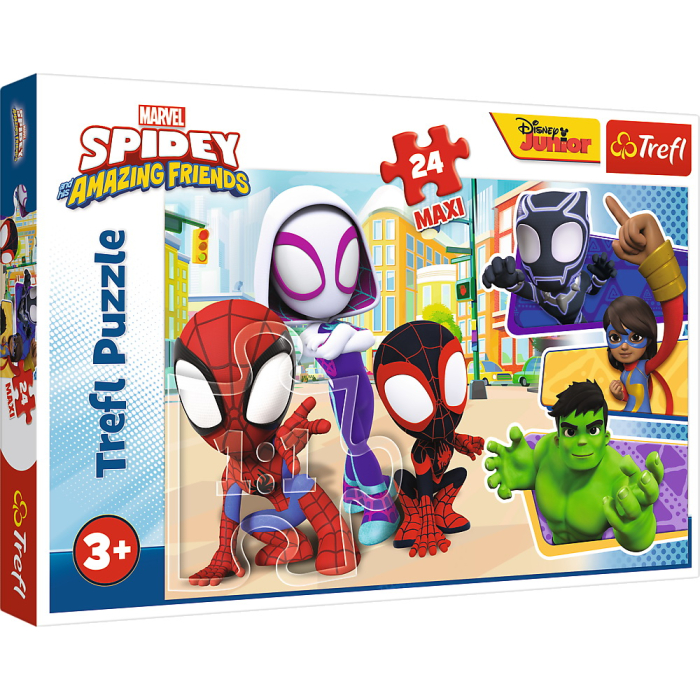 PUZZLE TREFL 24 MAXI SPIDEY SI PRIETENII LUI EXTRAORDINARI [1]