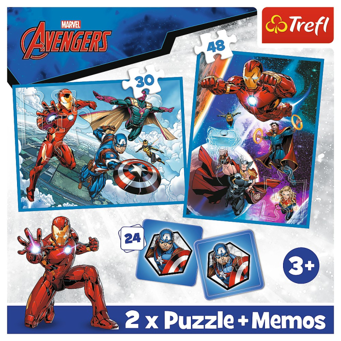 PUZZLE TREFL 2IN1 MEMO AVENGERS EROII IN ACTIUNE [5]