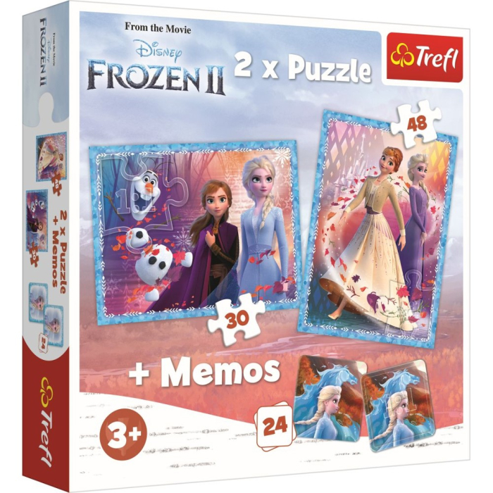 PUZZLE TREFL 2IN1 MEMO FROZEN2 TINUTUL MISTERIOS [1]