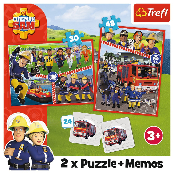 PUZZLE TREFL 2IN1 MEMO POMPIERUL SAM ECHIPA POMPIERILOR [5]