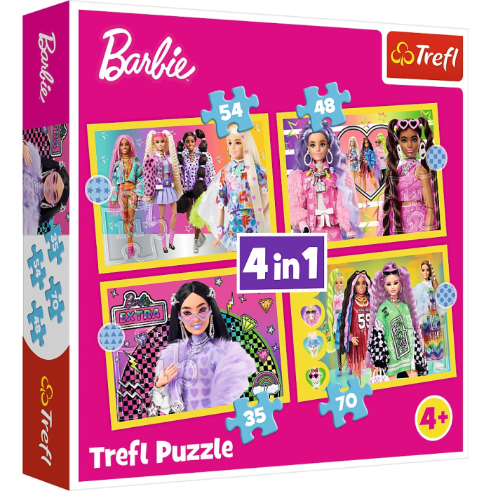 PUZZLE TREFL 4IN1 BARBIE MINUNATA LUME [1]