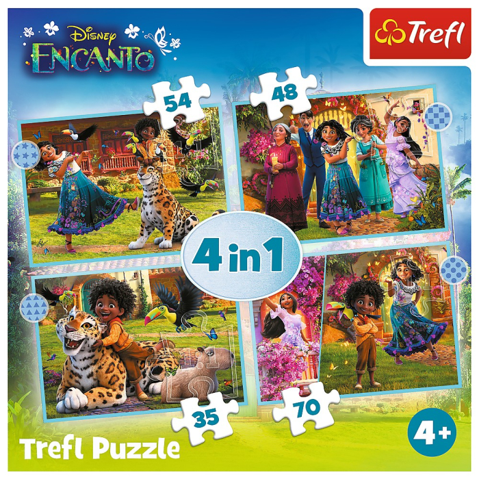 PUZZLE TREFL 4IN1 ENCANTO LUMEA MAGICA [6]