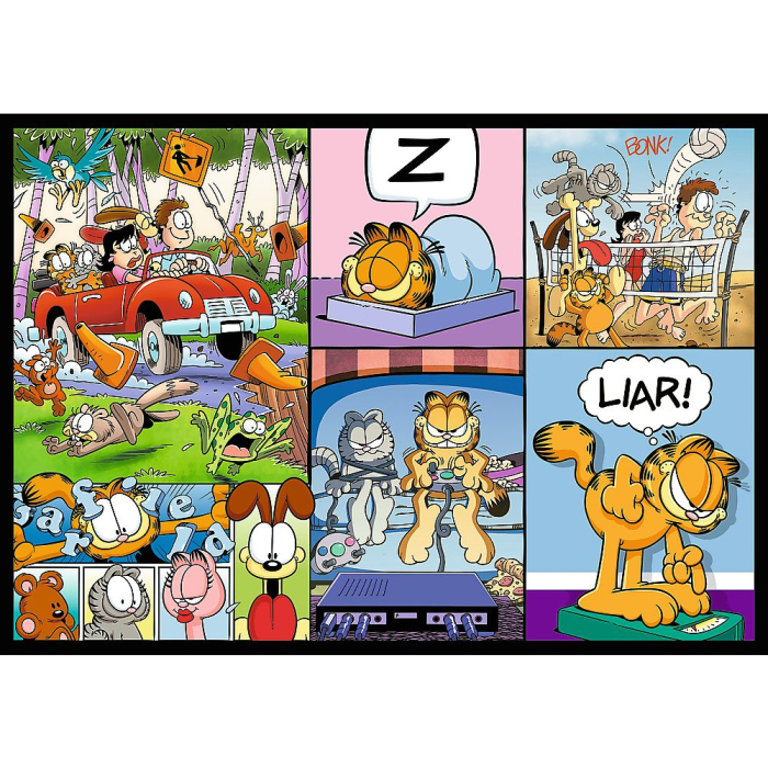 PUZZLE TREFL 4X250 LUI GARFIELD NU II PLACE ZIUA DE LUNI [3]
