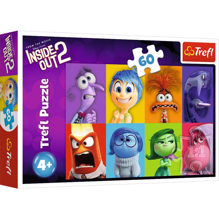 PUZZLE TREFL 60 DISNEY INSIDE OUT 2 EMOTIILE COPIILOR [1]